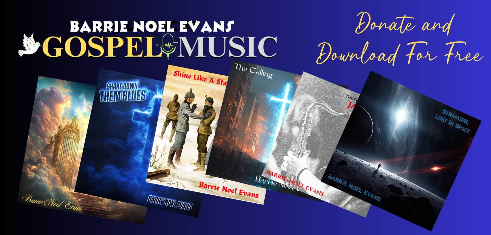 Barrie Noel Evans gospel music available to download